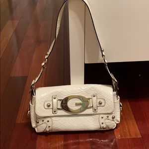 White Guess brand purse